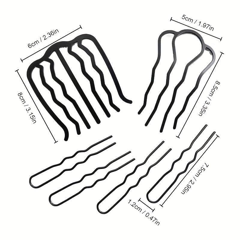 Metal Ponytail Insert Comb Head Ornament Hairdressing Tool