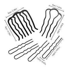 Metal Ponytail Insert Comb Head Ornament Hairdressing Tool