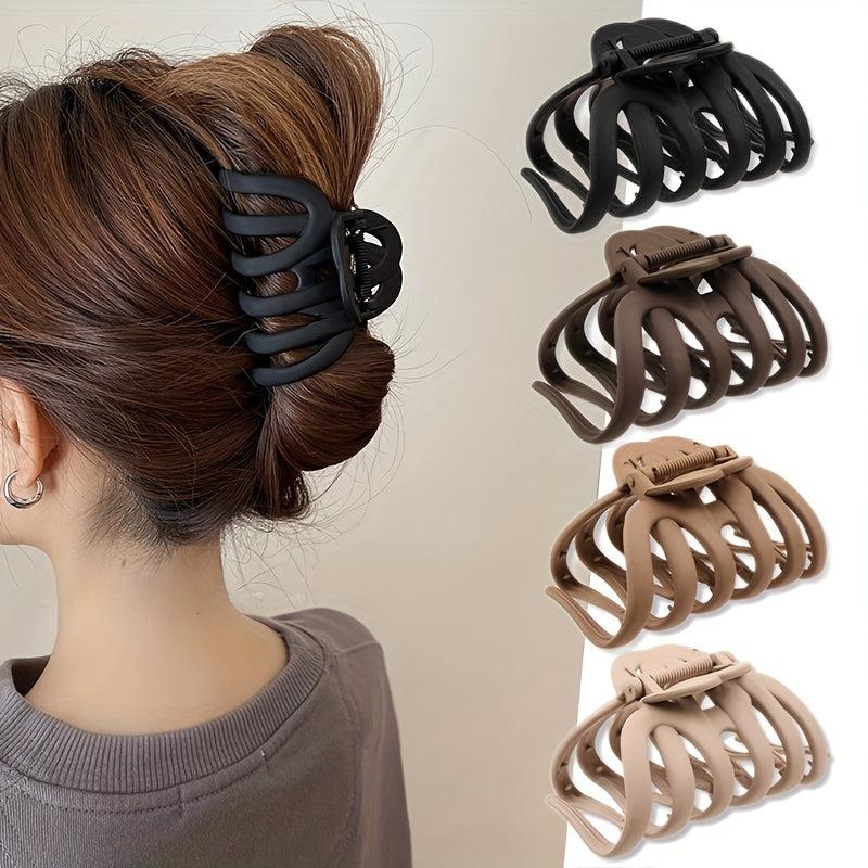 Matte Octopus Hair Claws Hair Accessories For Women Hairpin Headwear