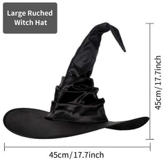 Halloween Pleated Witch Hat Spider Bat Pendant Party Witch Hat