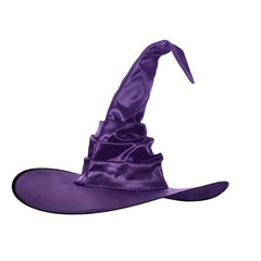 Halloween Pleated Witch Hat Spider Bat Pendant Party Witch Hat