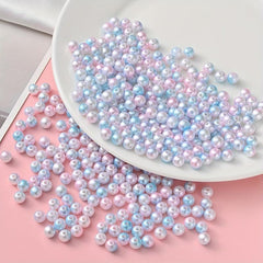 100pcs 6mm 50pcs 8mm Mermaid Gradient Beads for DIY Bracelet Necklace Craft