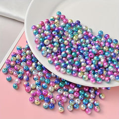 100pcs 6mm 50pcs 8mm Mermaid Gradient Beads for DIY Bracelet Necklace Craft