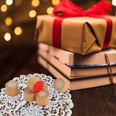6pcs Snowflake Floral Wooden Rubber Stamps For Card Making & Crafts