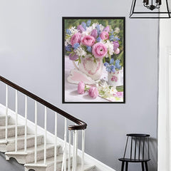 Floral Diamond Art Kit for Home Decor - Create Stunning Artwork