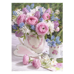 Floral Diamond Art Kit for Home Decor - Create Stunning Artwork