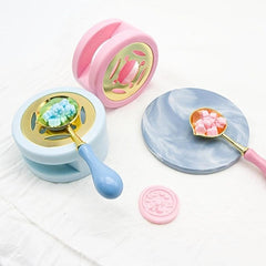 Wax Seal Stove & Spoon Set for Christmas Cards
