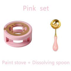 Wax Seal Stove & Spoon Set for Christmas Cards