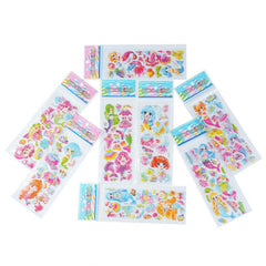 8 Sheets 3D Mermaid Unicorn Butterfly Stickers