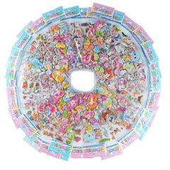 8 Sheets 3D Mermaid Unicorn Butterfly Stickers