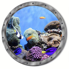 3D Sea Turtle Wall Decal for Bathroom Bedroom and More