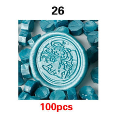 100pcs Octagonal Fire Paint Wax Particles Seal