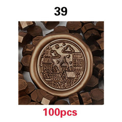 100pcs Octagonal Fire Paint Wax Particles Seal