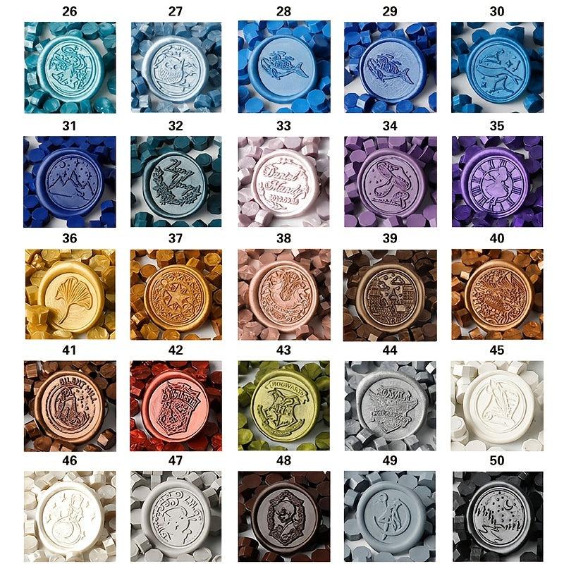 100pcs Octagonal Fire Paint Wax Particles Seal