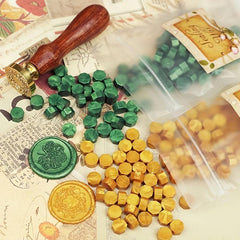 100pcs Octagonal Fire Paint Wax Particles Seal