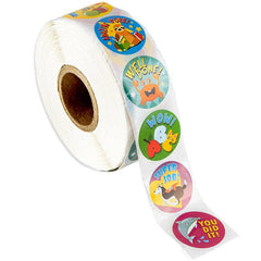 500pcs Kids Cartoon Stickers - Animal Expressions Educational DIY Reward