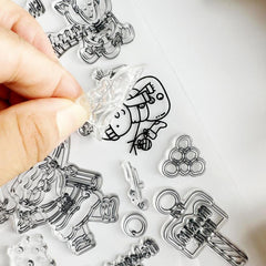 Christmas Series Cartoon Stamp for Card Making Decoration
