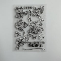 Christmas Series Cartoon Stamp for Card Making Decoration