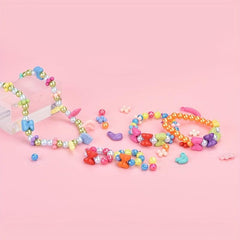 150pcs Charm Bracelet Making Kit Beads Chains DIY Craft For Girls