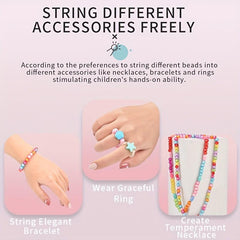 150pcs Charm Bracelet Making Kit Beads Chains DIY Craft For Girls