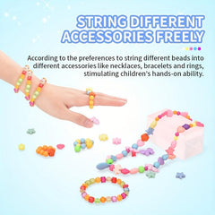150pcs Charm Bracelet Making Kit Beads Chains DIY Craft For Girls