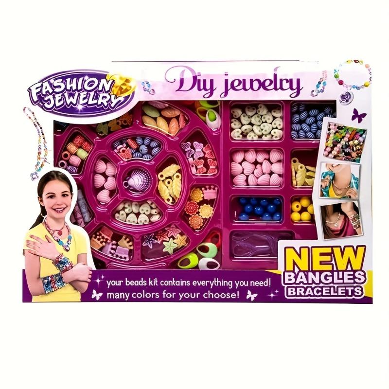 150pcs Charm Bracelet Making Kit Beads Chains DIY Craft For Girls