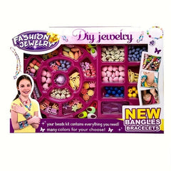 150pcs Charm Bracelet Making Kit Beads Chains DIY Craft For Girls