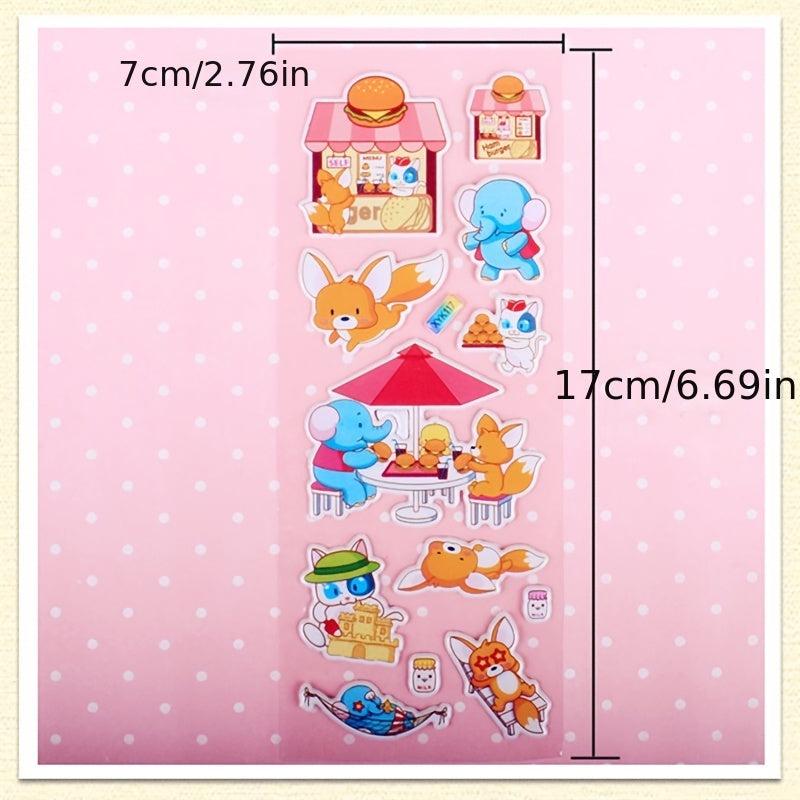 40 20 10 Cartoon Stickers 3D Puffy Bulk Scrapbooking Animals