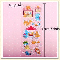 40 20 10 Cartoon Stickers 3D Puffy Bulk Scrapbooking Animals