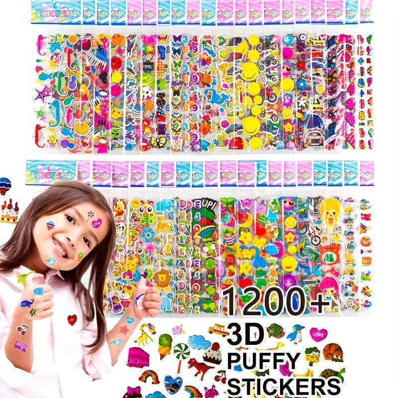 40 20 10 Cartoon Stickers 3D Puffy Bulk Scrapbooking Animals