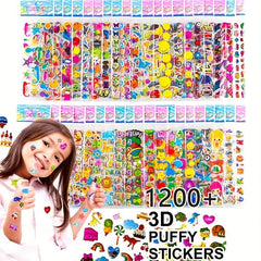40 20 10 Cartoon Stickers 3D Puffy Bulk Scrapbooking Animals