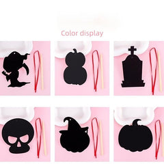 12 Styles Halloween DIY Scraping Painting Paper Art Creative Unique Accessories