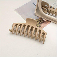 Large Geometric Square Claw Hair Clip 13in Frosted Hairpin Accessory