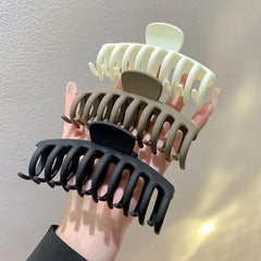 Large Geometric Square Claw Hair Clip 13in Frosted Hairpin Accessory