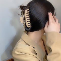 Large Geometric Square Claw Hair Clip 13in Frosted Hairpin Accessory