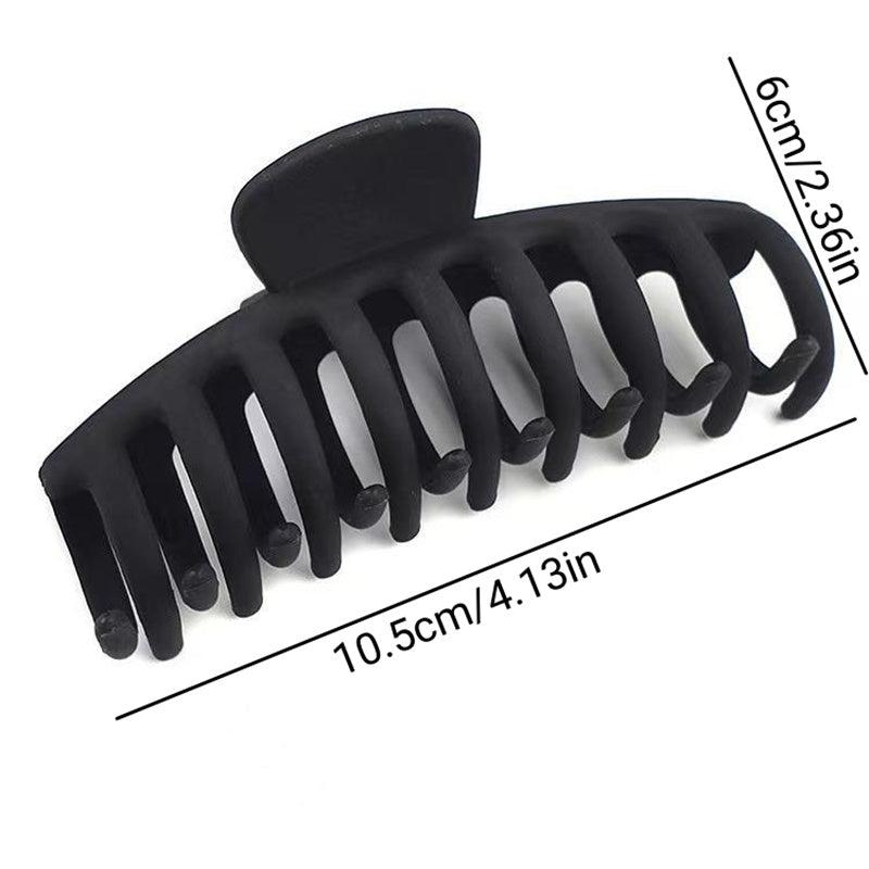 Large Geometric Square Claw Hair Clip 13in Frosted Hairpin Accessory