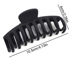 Large Geometric Square Claw Hair Clip 13in Frosted Hairpin Accessory
