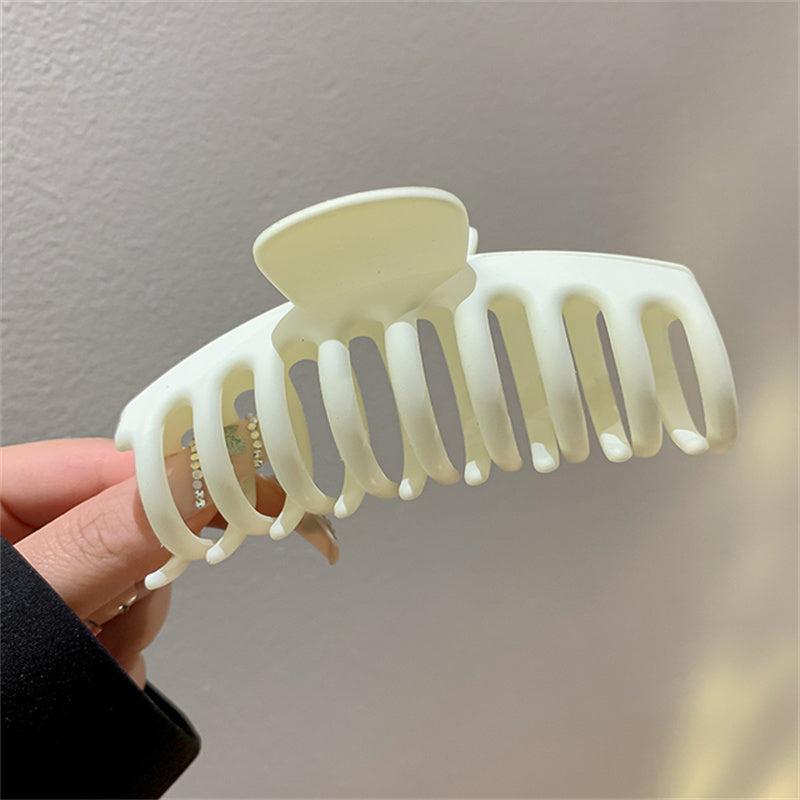 Large Geometric Square Claw Hair Clip 13in Frosted Hairpin Accessory