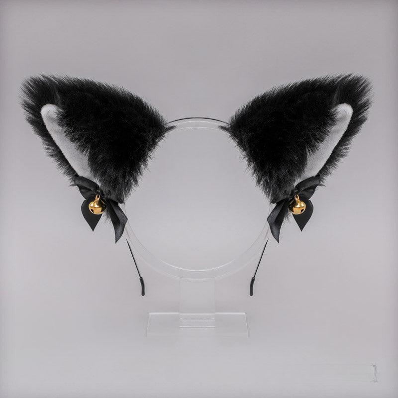 Halloween Cosplay Cat Ears Bell Bow Headband Lolita Headdress Fox Ears