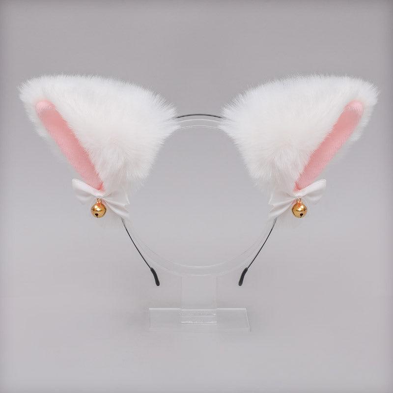 Halloween Cosplay Cat Ears Bell Bow Headband Lolita Headdress Fox Ears