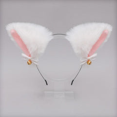 Halloween Cosplay Cat Ears Bell Bow Headband Lolita Headdress Fox Ears