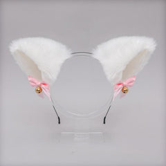 Halloween Cosplay Cat Ears Bell Bow Headband Lolita Headdress Fox Ears