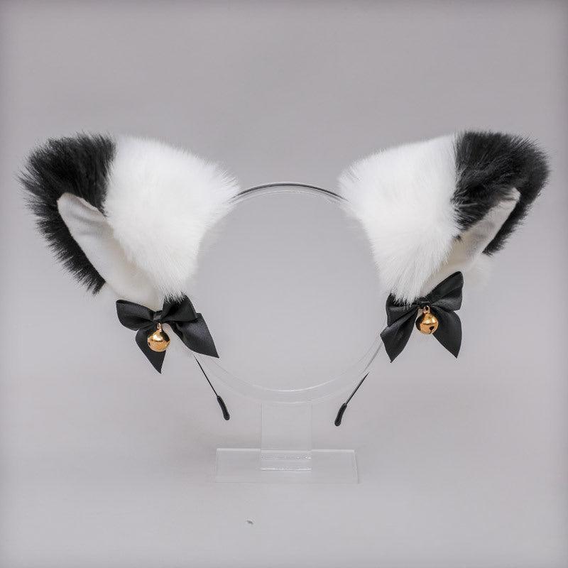 Halloween Cosplay Cat Ears Bell Bow Headband Lolita Headdress Fox Ears