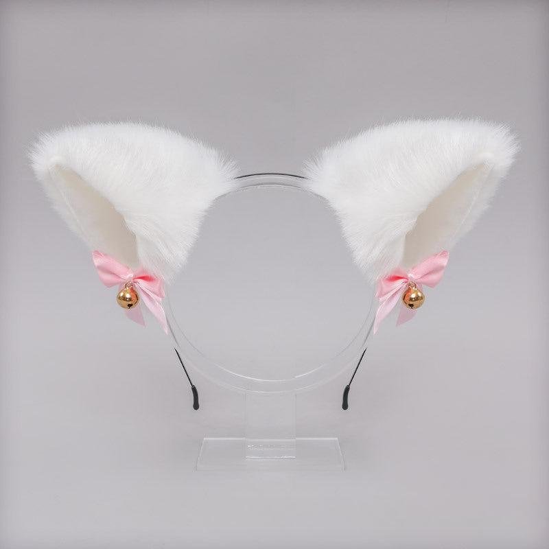 Halloween Cosplay Cat Ears Bell Bow Headband Lolita Headdress Fox Ears