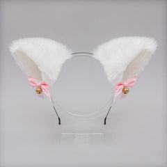 Halloween Cosplay Cat Ears Bell Bow Headband Lolita Headdress Fox Ears