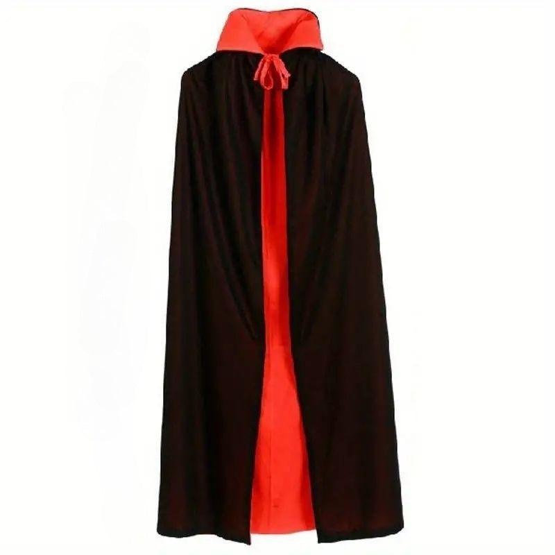Double Layer Red Halloween Cloak Adult Makeup Props