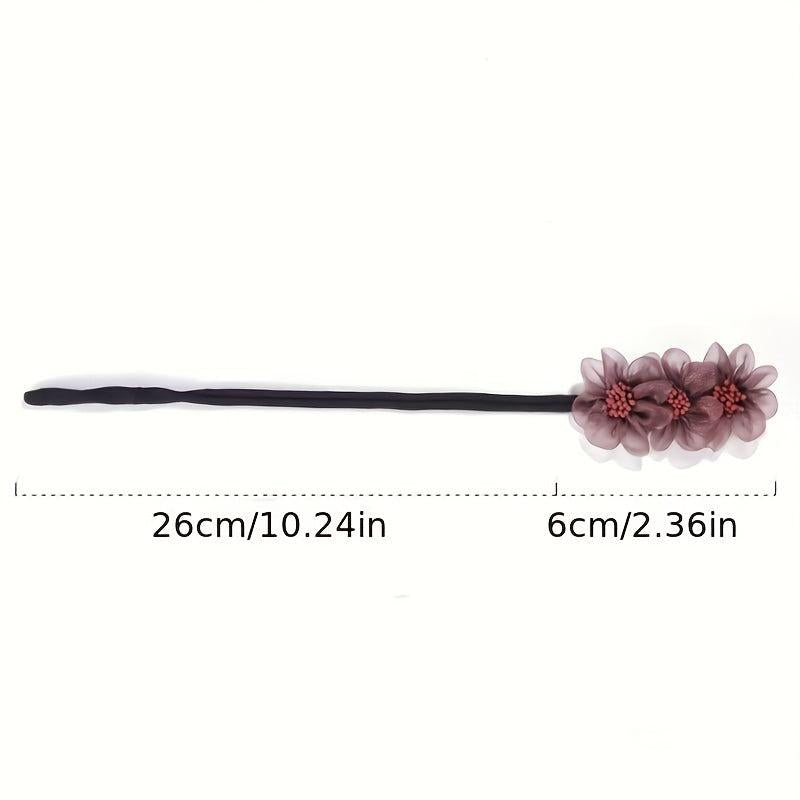 Flower Hair Accessory Fluffy Hair Ring Tie