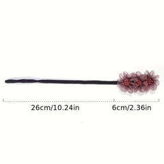 Flower Hair Accessory Fluffy Hair Ring Tie