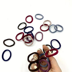 30pcs Nylon Scrunchie Hair Tie Ponytail Holder Hair Rubber Bands for Women Girls