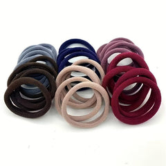 30pcs Nylon Scrunchie Hair Tie Ponytail Holder Hair Rubber Bands for Women Girls
